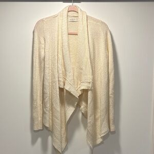 Cream Abercrombie & Fitch Open Front Cardigan Sweater